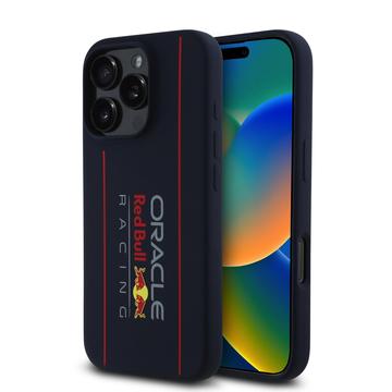 iPhone 16 Pro Max Oracle Red Bull Racing Vertical Logo MagSafe Liquid Silicone-deksel - Marine