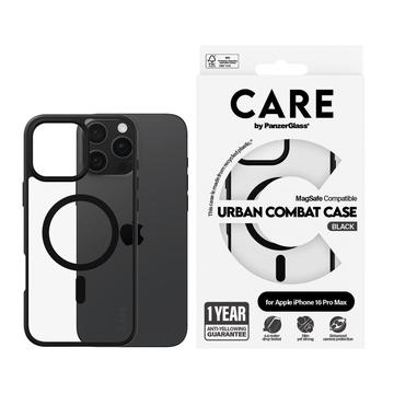 iPhone 16 Pro Max PanzerGlass Care Urban Combat-deksel - MagSafe-kompatibel - Svart