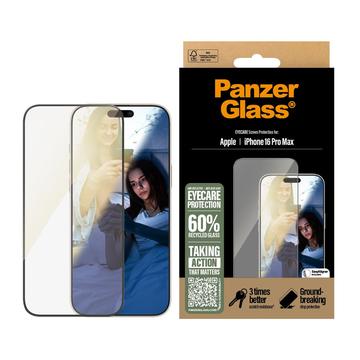 iPhone 16 Pro Max PanzerGlass EyeCare Ultra-Wide Fit EasyAligner Skjermbeskyttere Panzerglass - svart kant