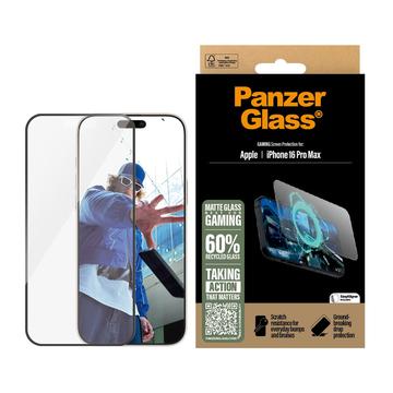 iPhone 16 Pro Max PanzerGlass Gaming Ultra-Wide Fit EasyAligner Skjermbeskyttere Panzerglass - 9H - svart kant