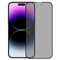 iPhone 16 Pro Max Privacy Full Cover Beskyttelsesglass - Svart Kant