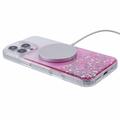 iPhone 16 Pro Max Sparkle Glow MagSafe-deksel - Rosa