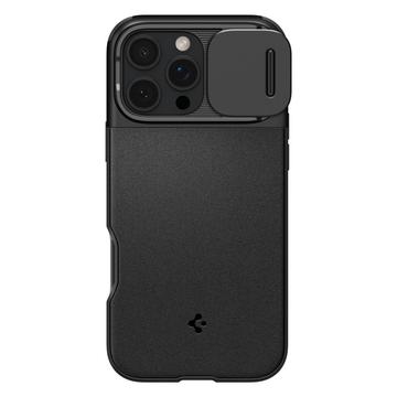 iPhone 16 Pro Max Spigen Optik Armor Mag Deksel - Svart