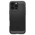 iPhone 16 Pro Max Spigen Rugged Armor Mag TPU-deksel - Svart