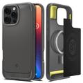 iPhone 16 Pro Max Spigen Rugged Armor Mag TPU-deksel - Grå