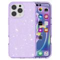 iPhone 16 Pro Max Stylish Glitter Series Hybrid-deksel - Lilla