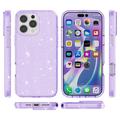 iPhone 16 Pro Max Stylish Glitter Series Hybrid-deksel - Lilla