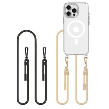 iPhone 16 Pro Max Tech-Protect FlexAir Chain MagSafe Deksel - svart og taupe