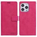 iPhone 16 Pro Mercury Goospery Blue Moon lommebokveske - Varm Rosa