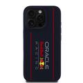 iPhone 16 Pro Oracle Red Bull Racing Vertical Logo MagSafe Liquid Silicone-deksel - Marine