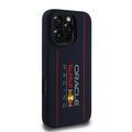 iPhone 16 Pro Oracle Red Bull Racing Vertical Logo MagSafe Liquid Silicone-deksel - Marine