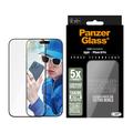 iPhone 16 Pro PanzerGlass Ceramic Protection Ultra-Wide Fit EasyAligner Skjermbeskyttere Panzerglass - 9H - svart kant