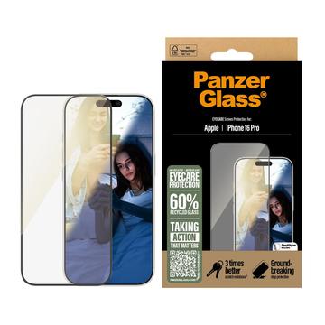 iPhone 16 Pro PanzerGlass EyeCare Ultra-Wide Fit EasyAligner Skjermbeskyttere Panzerglass - svart kant