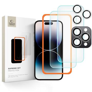 iPhone 16 Pro Tech-Protect Supreme Protection Set - Klar