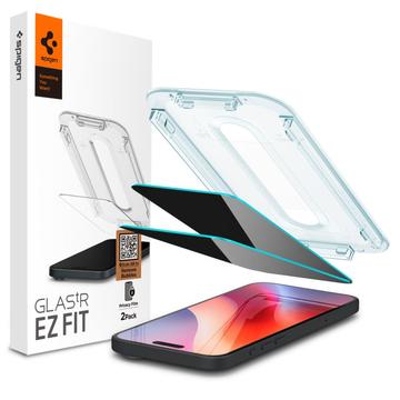 iPhone 16 Pro Spigen Glas.tR Ez Fit Privacy Skjermbeskyttere Panzerglass - 2 Stk.