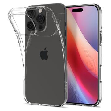 iPhone 16 Pro Spigen Liquid Crystal TPU Deksel - Gjennomsiktig