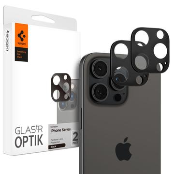 iPhone 16 Pro/16 Pro Max Spigen Optik.tR Kamera Linse Beskytter - Svart