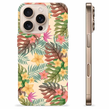 iPhone 16 Pro TPU-deksel - Rosa Blomster