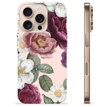 iPhone 16 Pro TPU-deksel - Romantiske Blomster