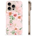 iPhone 16 Pro TPU-deksel - Akvarell Blomster