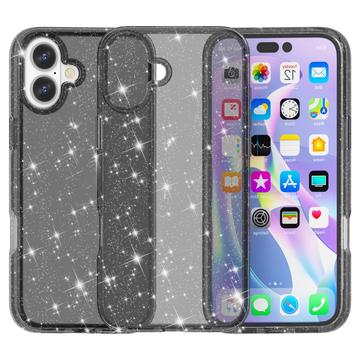 iPhone 16 Stylish Glitter Series Hybrid-deksel