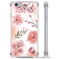 iPhone 6 Plus / 6S Plus Hybrid-deksel - Rosa Blomster