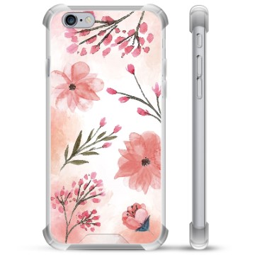 iPhone 6 Plus / 6S Plus Hybrid-deksel - Rosa Blomster