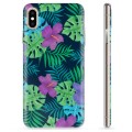 iPhone XS Max TPU-deksel - Tropiske Blomster