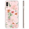 iPhone X / iPhone XS TPU-deksel - Akvarell Blomster