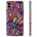 iPhone XS Max TPU-deksel - Abstrakte Blomster