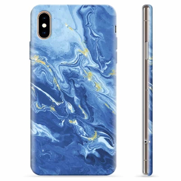 iPhone XS Max TPU-deksel - Fargerik Marmor