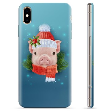 iPhone XS Max TPU-deksel - Julegris