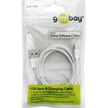 Goobay USB-A/Lightning data- og ladekabel - 1 m - hvit