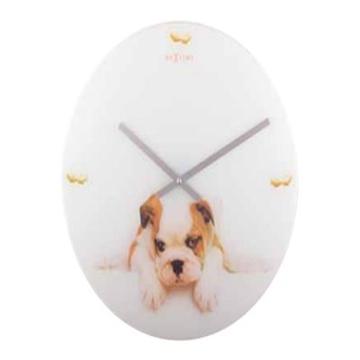 Nextime Puppy Analog Hvit - Klokke