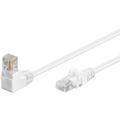 Goobay RJ45 U/UTP CAT 5e 90-graders Vinklet Nettverkskabel - 3m - Hvit