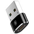 Baseus Mini-serie USB 2.0 / USB 3.1 Type-C Adapter - Svart