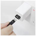 Baseus Mini-serie USB 2.0 / USB 3.1 Type-C Adapter - Svart