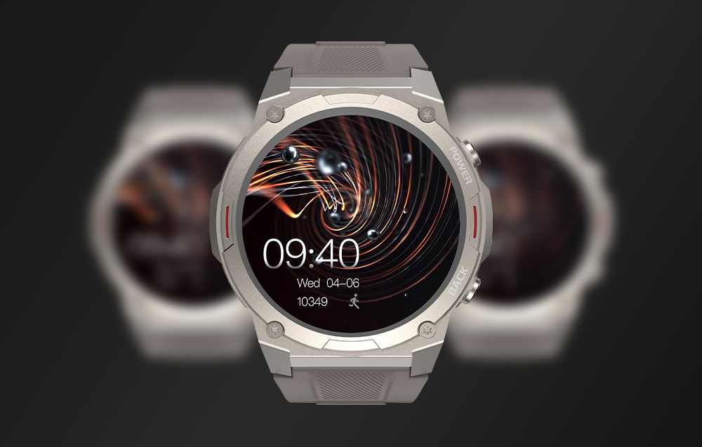 HiFuture FutureGo Mix2 SmartWatch - Bluetooth 5.3 - grå