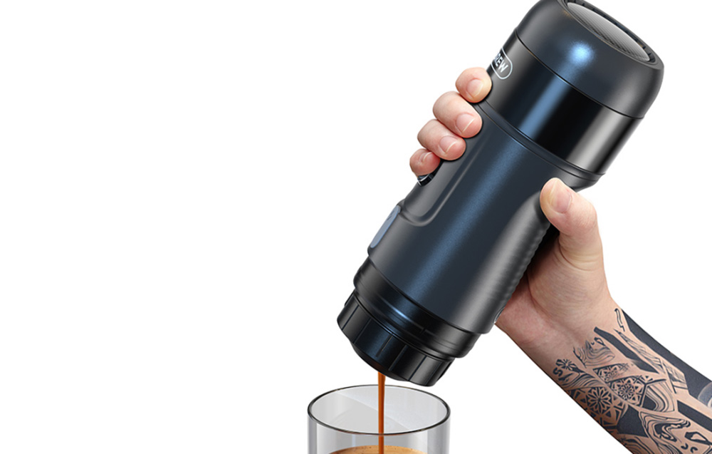 HiBREW H4A Bærbar 3-i-1 kaffetrakter med koffert 80W