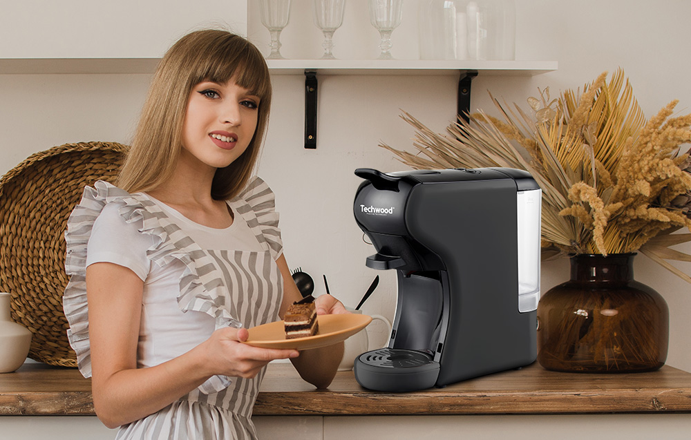 Techwood TCA-196N Kapsel kaffetrakter - svart