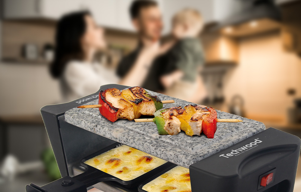 Techwood-grill TRD-346 Elektrisk Raclette duo